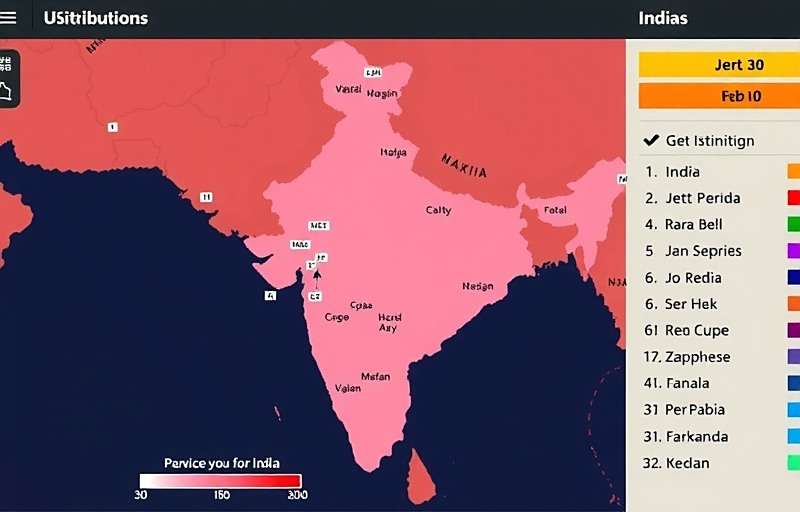 Garam Masala Expedition Regional Popularity Garam Masala Expedition player distribution map showing the game's popularity across different regions of India