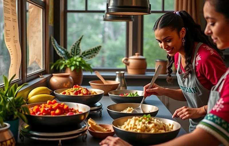 Garam Masala Expedition Multiplayer Cooking Garam Masala Expedition multiplayer cooking challenge showing players collaborating to prepare a traditional Indian feast